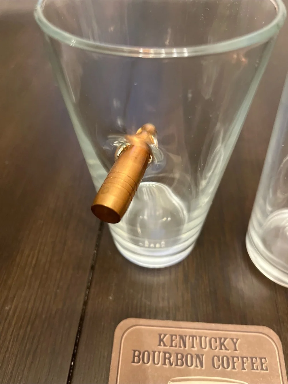 Bullet Shot Glasses Duo with Copper Bullet Detail